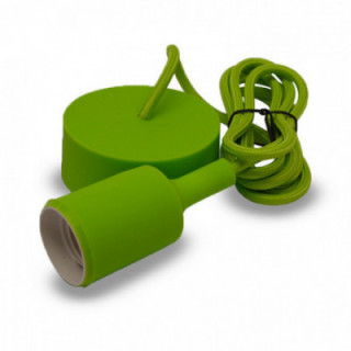 DOUILL E27 SILI - CABL 2M VERT