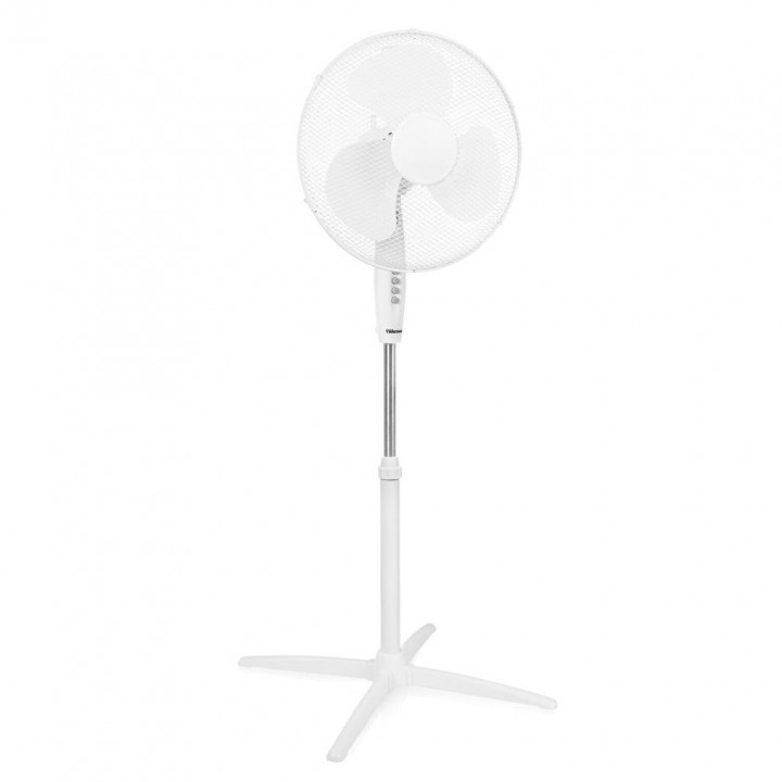 Ventilateur sur pied blanc 45W- H. 125 x l. 66,9 cm