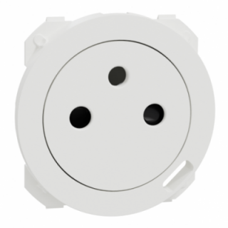 Odace enjoliveur prise et USB-C blanc