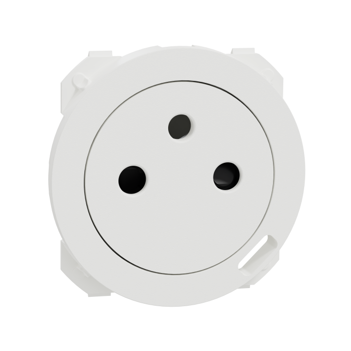 Odace enjoliveur prise et USB-C blanc