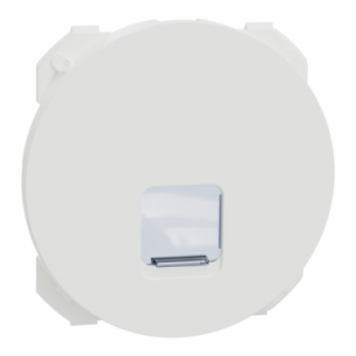 Odace enjoliveur prise RJ45 blanc