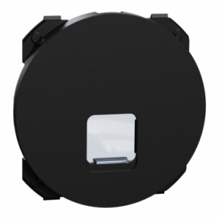 Odace enjoliveur prise RJ45 noir