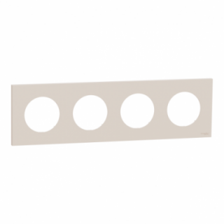 Odace plaque 4 postes beige sable