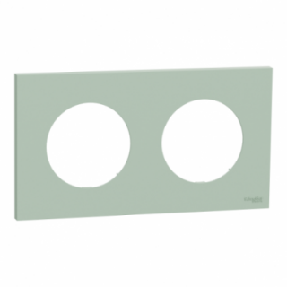 Odace plaque 2 postes vert jade