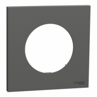 Odace plaque 1 poste gris basalte