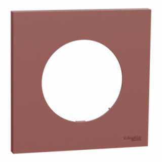 Odace plaque 1 poste rose grenat