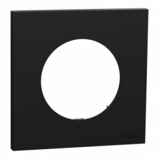 Odace plaque 1 poste noir