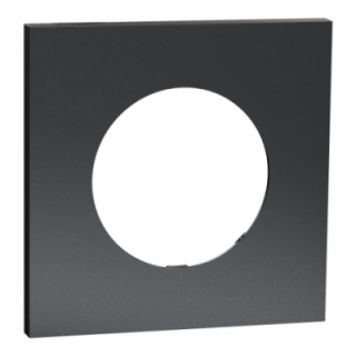 Odace M. plaque 1 poste perle noire