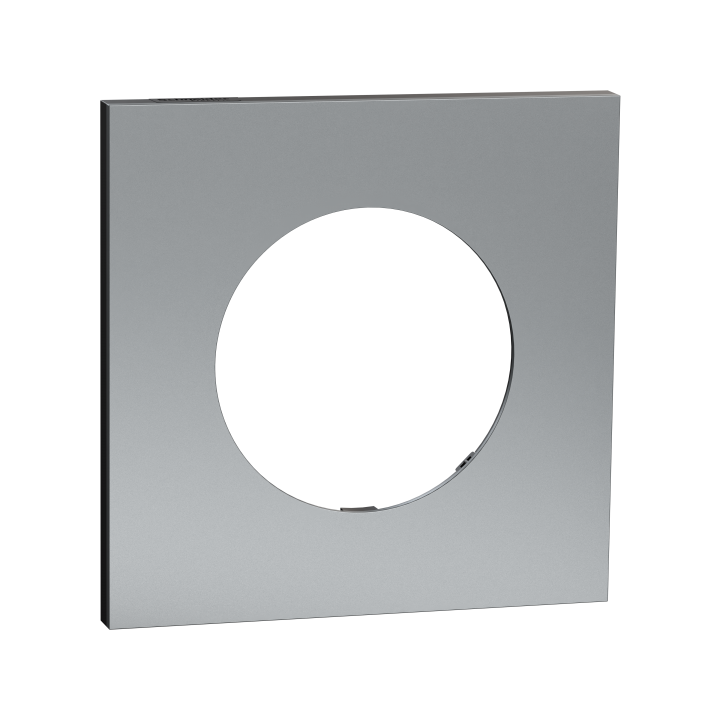 Odace M. plaque 1 poste titane noir
