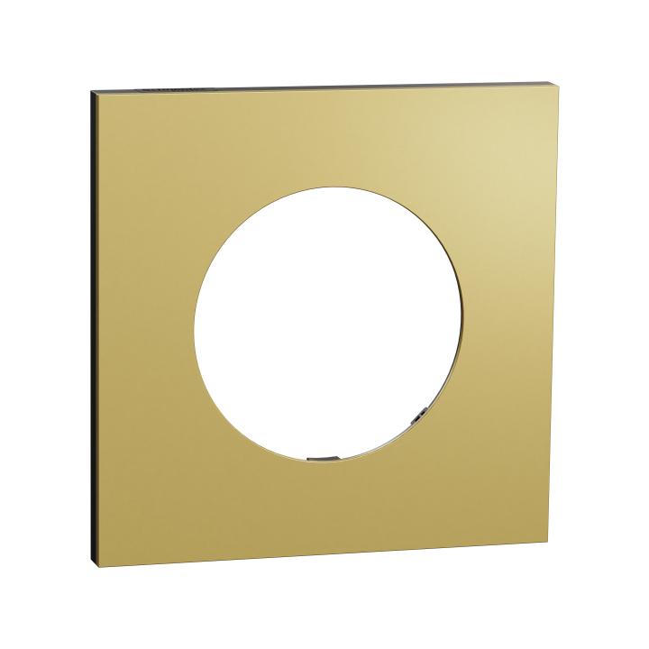 Odace M. plaque 1 poste laiton noir