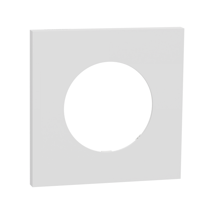 Odace M. plaque 1 poste céramique blanc
