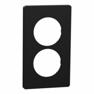 Odace Archi. 2 postes 57mm noir