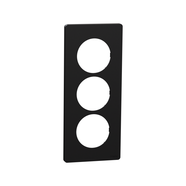 Odace Archi. 3 postes 57mm noir