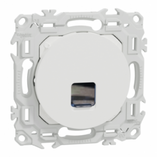 Odace prise RJ45 cat.6 UTP blanc