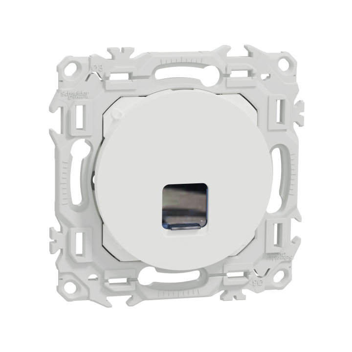 Odace prise RJ45 cat.6 UTP blanc