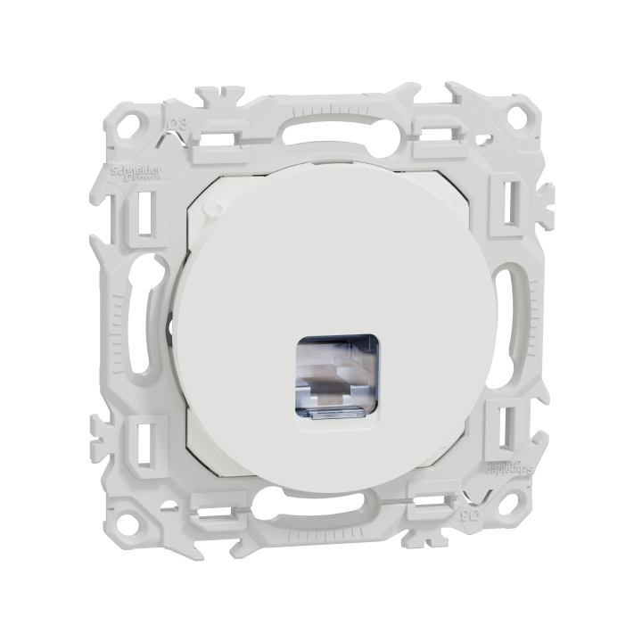 Odace prise RJ45 cat.6 STP blanc