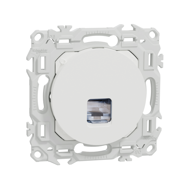 Odace prise RJ45 cat.6a STP blanc