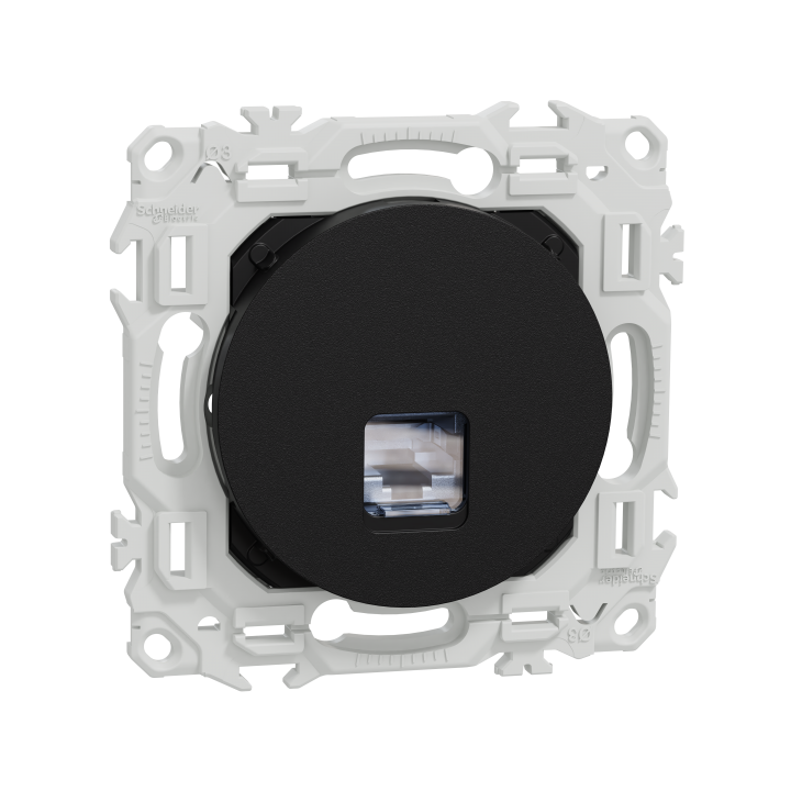 Odace prise RJ45 cat.6 STP noir