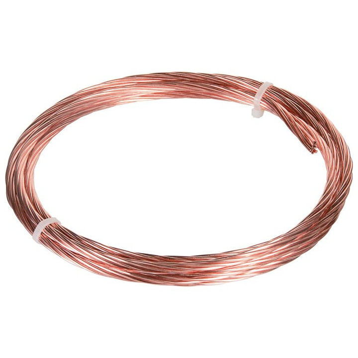 Câble de terre - Cuivre nu 25MM² - Couronne de 3 m