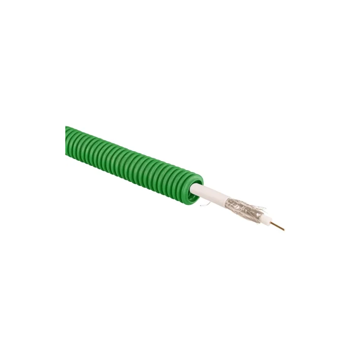 ICTA 20mm-Préfilé COAXIAL TV 17 VATC VERT