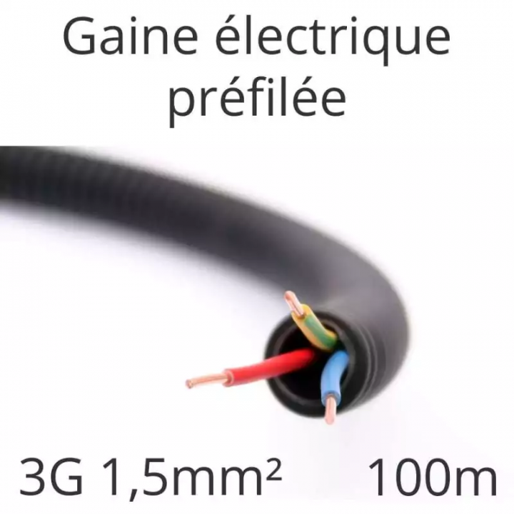 ICTA 16mm- Préfilé 3G1.5 B-R-V/J (x100m)