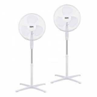 VENTILATEURS SUR PIED, 38 W, BLANCS, Ø40 cm, 2 unidades DANS