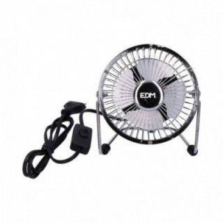 VENTILATEUR MINI INDUSTRIEL DE TABLE, CHROME: 15W, 54,7 dB,