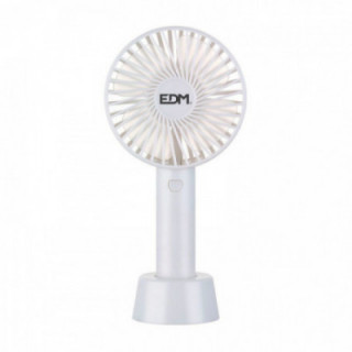 VENTILATEUR À MAIN, RECHARGEABLE. 4.5W PALES 10,6x6,5x22cm E