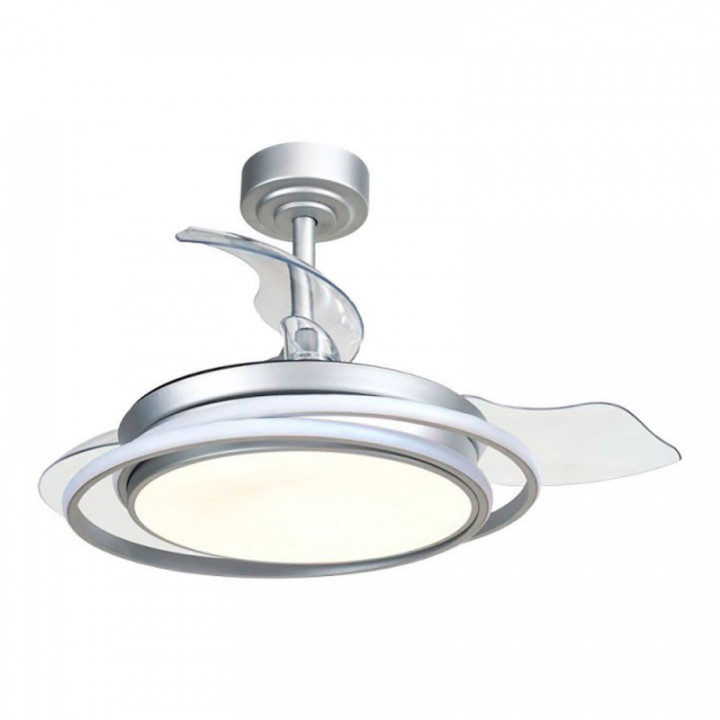 VENTILATEUR DE PLAFOND LED 3CCT PALETTES RÉTRACTABLES ANTILA