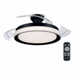 VENTILATEUR DE PLAFOND À LED MODÈLE BLISS. COULEUR NOIR. PUI