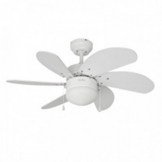 VENTILATEUR DE PLAFOND MODÈLE ARAL. COULEUR BLANC. PUISSANCE