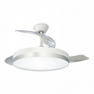 VENTILATEUR DE PLAFOND 3CCT Ø107 cm, ARGENT