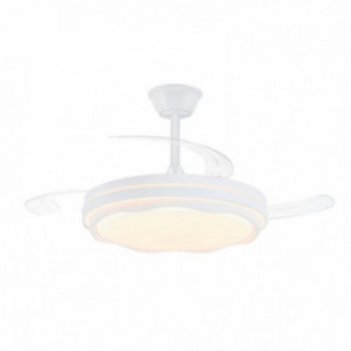 VENTILATEUR DE PLAFOND LED CCT, 3 PALES RÉTRACTABLES 60 W, 6