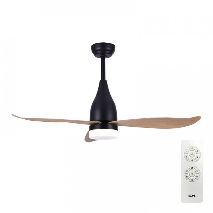 VENTILATEUR DE PLAFOND DE LED 112cm DC 15W + LUMIÈRE 18W 2.1