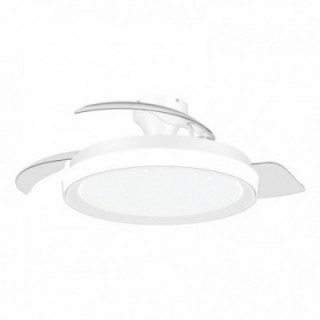 VENTILATEUR DE PLAFOND À PALES RÉTRACTABLES, LED 3 CCT, MOTE