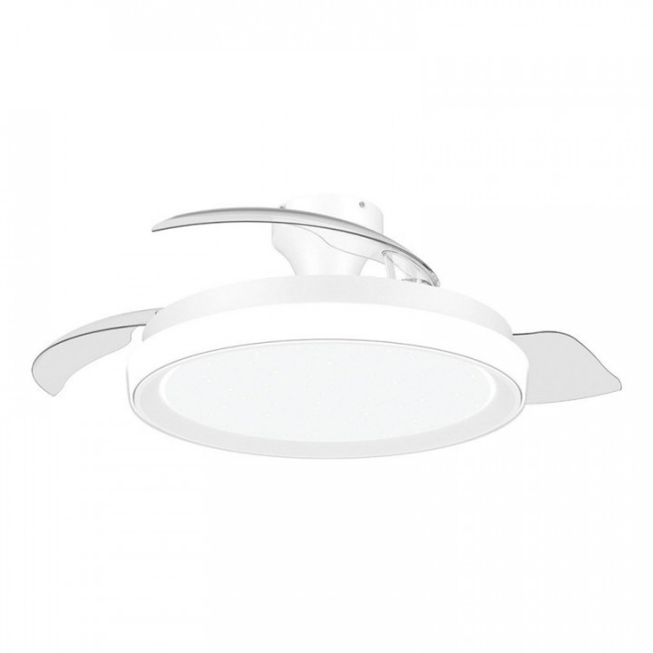 VENTILATEUR DE PLAFOND À PALES RÉTRACTABLES, LED 3 CCT, MOTE