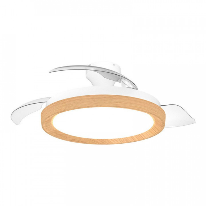 VENTILATEUR DE PLAFOND À PALES RÉTRACTABLES, LED 3 CCT, MOTE