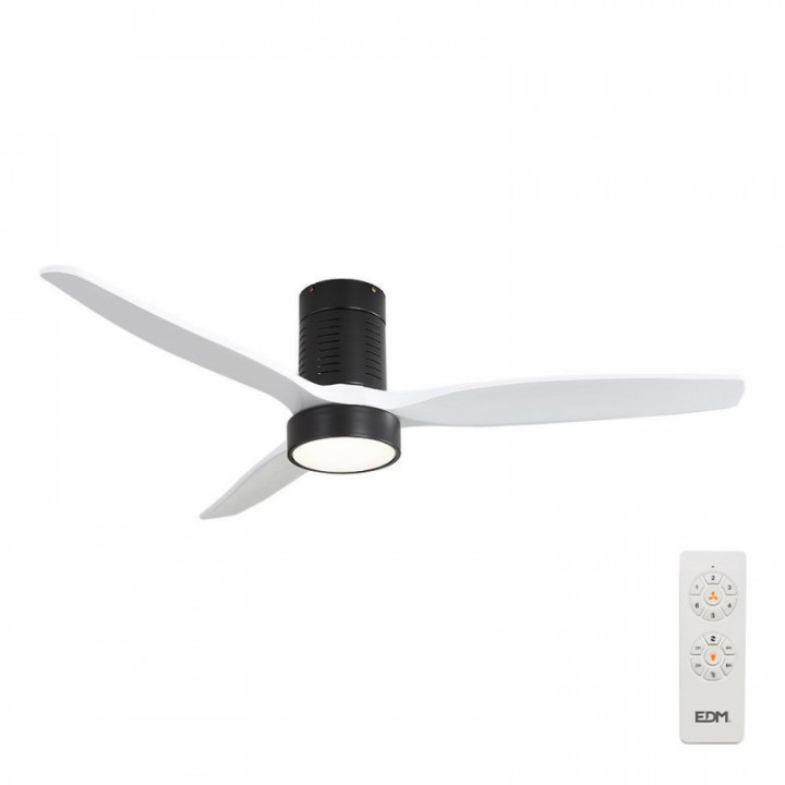 VENTILATEUR DE PLAFOND KARA À 3 PALES BLANC, Ø 132 cm, ÉCLAI