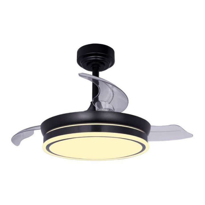 VENTILATEUR DE PLAFOND LED 3CCT PALES RÉTRACTABLES MOSS MINI