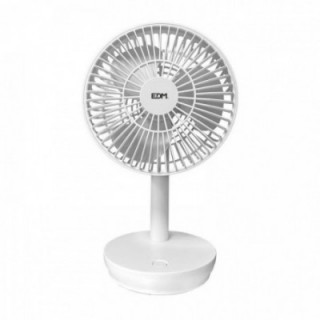 VENTILATEUR DE TABLE RECHARGEABLE BLANC 5W, 31,6 dB,  PALES: