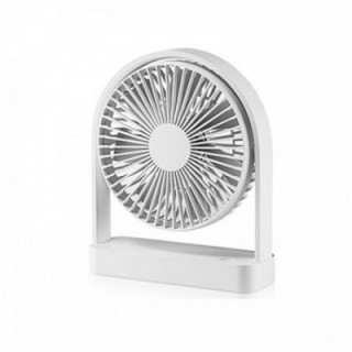 VENTILATEUR DE TABLE RECHARGEABLE BLANC, 2000 mAh, 173 x 56
