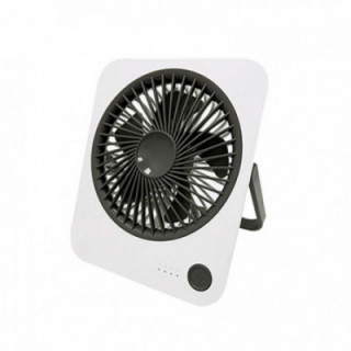 VENTILATEUR DE TABLE RECHARGEABLE NOIR ET BLANC, 1200 mAh, 1