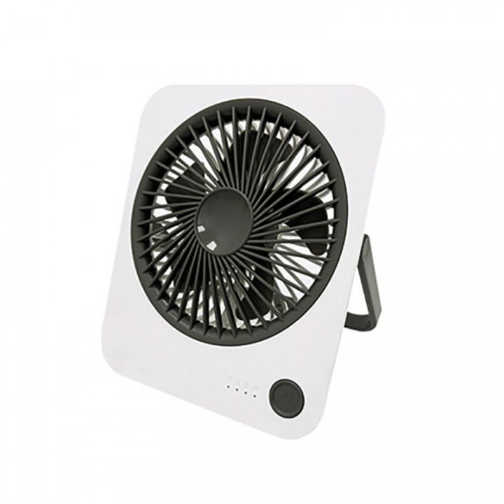VENTILATEUR DE TABLE RECHARGEABLE NOIR ET BLANC, 1200 mAh, 1