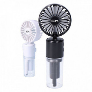 VENTILATEUR BRUMISATEUR RECHARGEABLE, 4 VITESSES, 6,2 x 16,4
