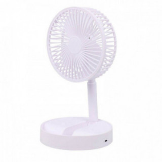 VENTILATEUR DE TABLE PLIABLE, RECHARGEABLE BLANC, 3 VITESSES