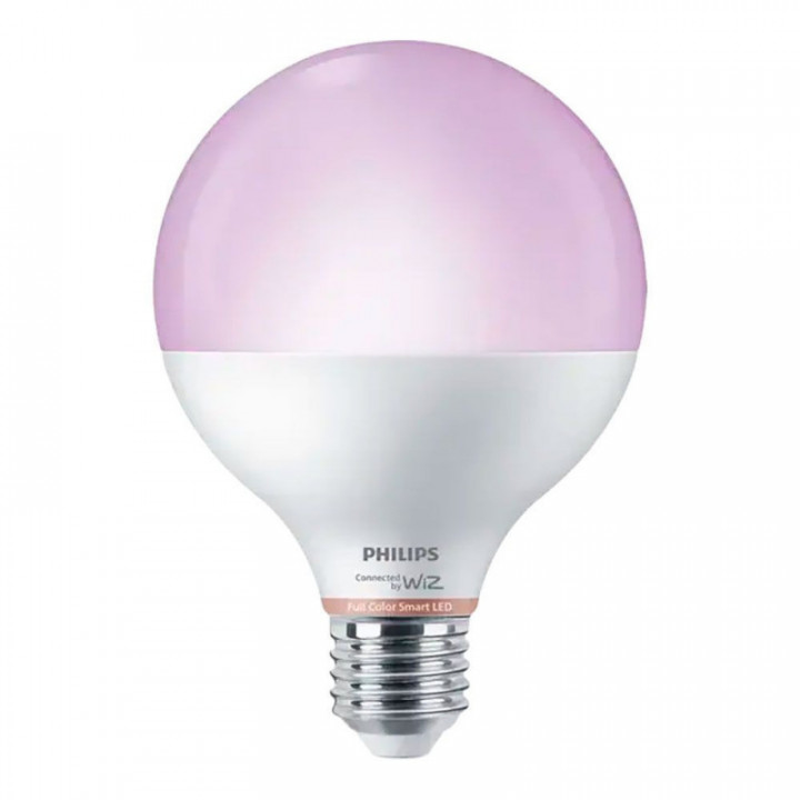 AMPOULE GLOBE E27 11W PLEINE COULEURS 1055lm WIFI PHILIPS WI