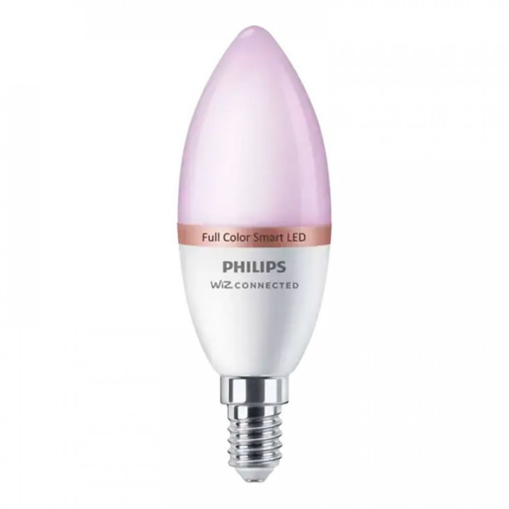 BOUGIE LED AMPOULE E14 4.9W PLEINE COULEURS 470lm WIFI PHILI
