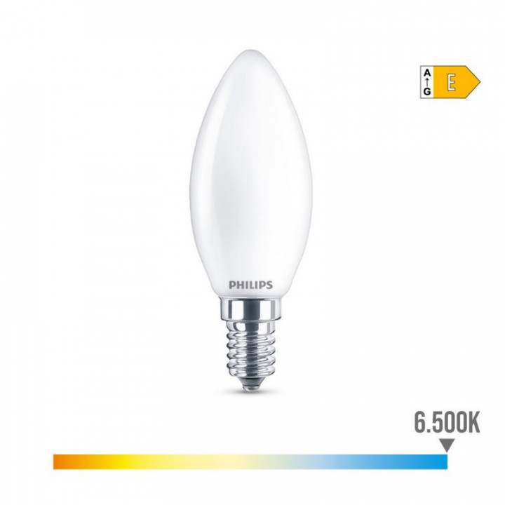 AMPOULE BOUGIE LED E14 6.5W 806lm 6500K LUMIÈRE FROIDE Ø3.5x