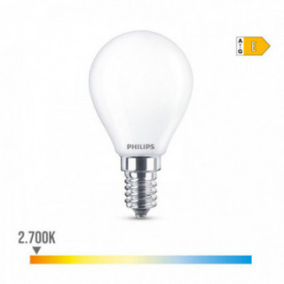 AMPOULE LED SPHÉRIQUE E14 6.5W 806lm 2700K LUMIÈRE CHAUDE Ø4