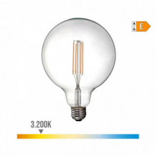 AMPOULE BALLON AVEC FILAMENT LED E27 6W 800lm 3200K LUMIÈRE